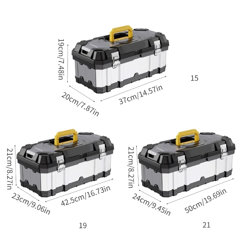 Stainless Multifunctional Electrician Hardware Storage Box Stainless Steel Car Tool Storage Box Industrial Dropship