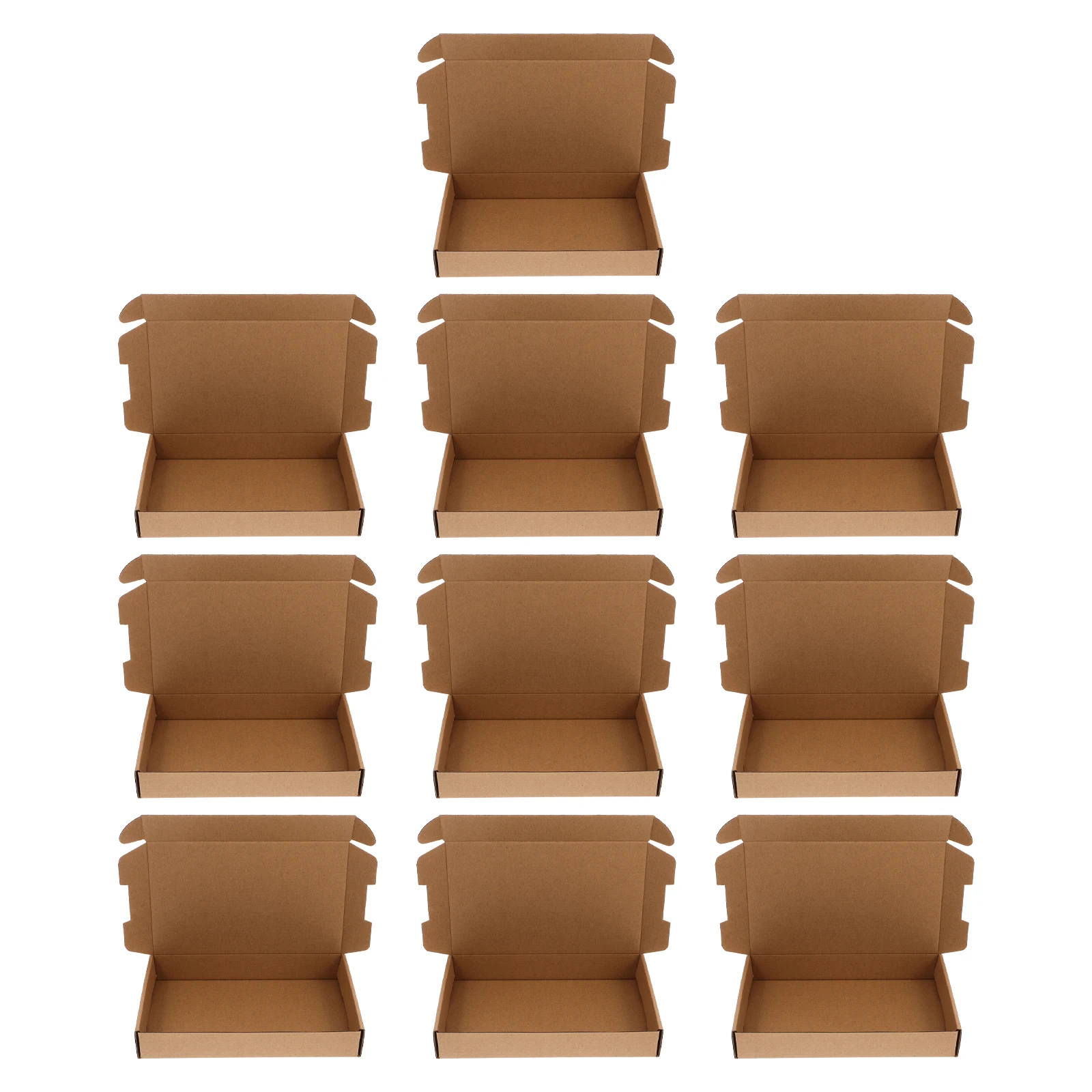 

10 Pcs Packing Box Shipping Mailer Square Packing Brown Boxes for Small Business Bulk Shipping Boxes Bulk Pack