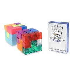 YongJun YJ Magnetic Blocks Speed Puzzle Cube DIY 3x3x3 Yongjun Brain Test Educational Learning Toys For Kid Block