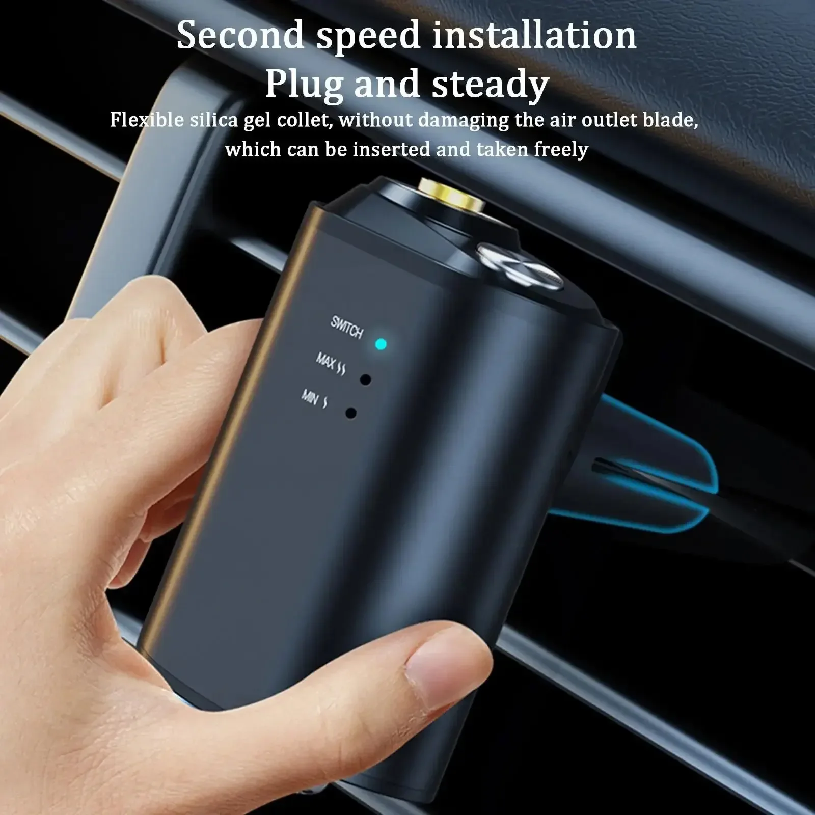 Car Air Freshener Electric Auto Air Diffuser Aroma Car Air Vent Humidifier Mist Aromatherapy Perfume Fragrance Car Accessories