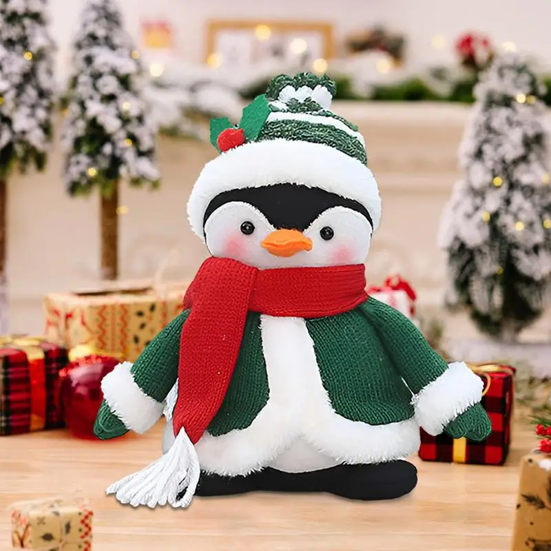 Christmas Plush Plush Dolls Christmas Stuff Figures Holiday Ornaments Collectible Soft Squishy Stuffed Animal Toy Christmas