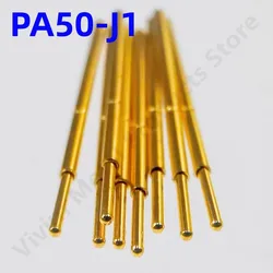 20/100PCS PA50-J1 Spring Test Probe PA50-J Test Pin Test Tool 16.35mm Dia0.68mm Gold Needle Tip Dia 0.48mm Pogo Pin P50-J P50-J1