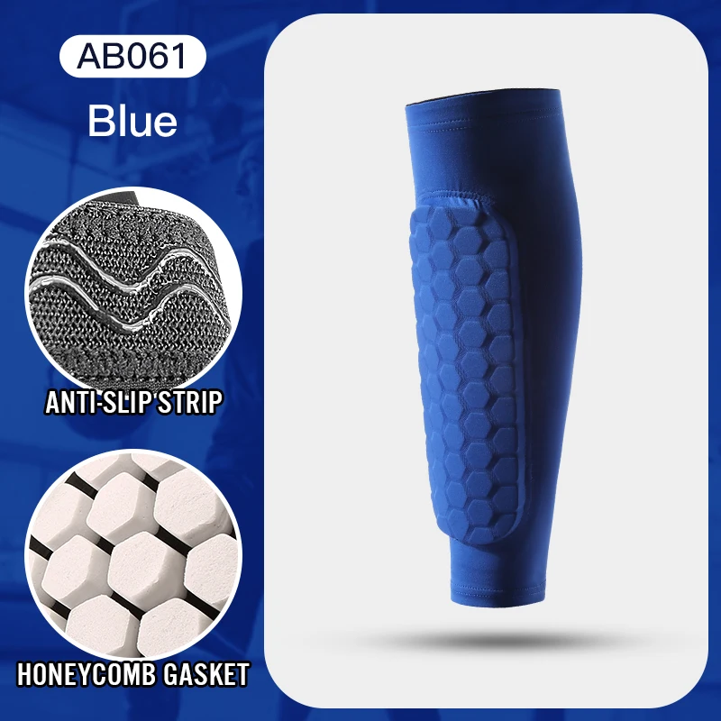 1 Stuks Voetbal Scheenbeschermer Sokken Mouwen Met Schuim, Kuit Compressie Mouw Honingraat Pads,Sport Legging En Voetbal Uitrusting - afbeelding 1