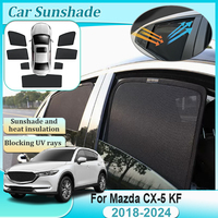 For Mazda CX-5 KF 2018-2024 Car Magnetic Sunshades Pad Mesh Side Window Full Cover Visors Tools Heat Insulation Auto Accessories