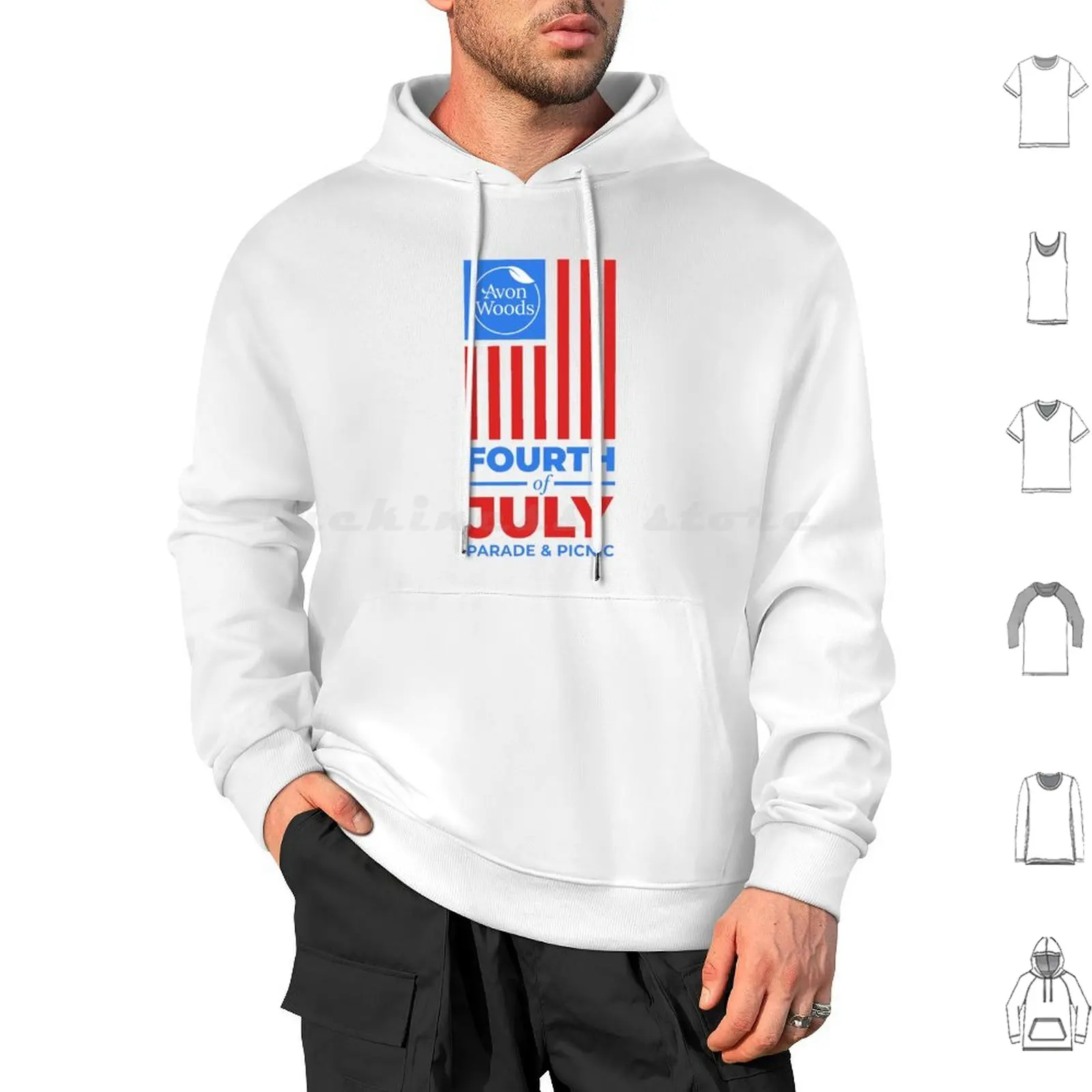 Woods Fourth Of July Hoodie cotton Long Sleeve