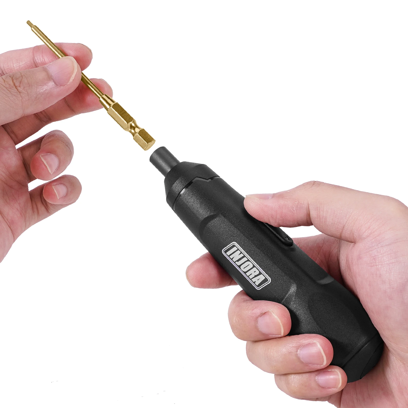 S33810a8f014f42b4b0c38e1307d6f14bx INJORA Mini Cordless Electric Screwdriver Set with 8 Bits 1/18 1/24 RC Crawlers
