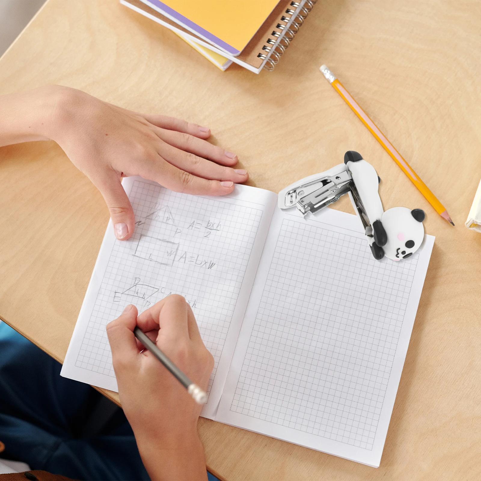 

Mini Cute Panda Small Desktop Stapler Portable Fun Stapler for Kids Teachers School Classroom Office Use Staplers for Classroom