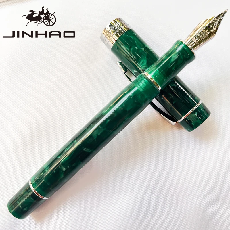 1 Stück JINHAO 100 Acryl Silber Pfeil Clip Kalligraphie Iridium Stift – Detail 4