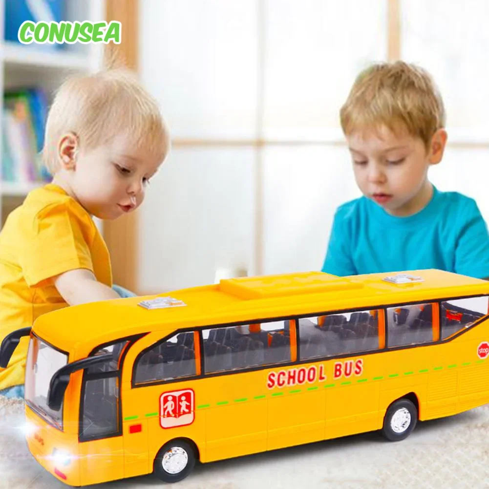 Modelo de liga diecast de dois andares puxar para trás veículo brinquedos das crianças carro ônibus para meninos meninas presentes de aniversário