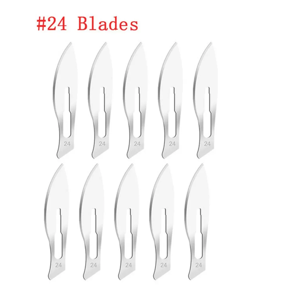 Blades 10/11/12/15/20/22/23/24# Stainless Steel Engraving Wood Carving Tool Blades Good Sharpness Blade Replacement