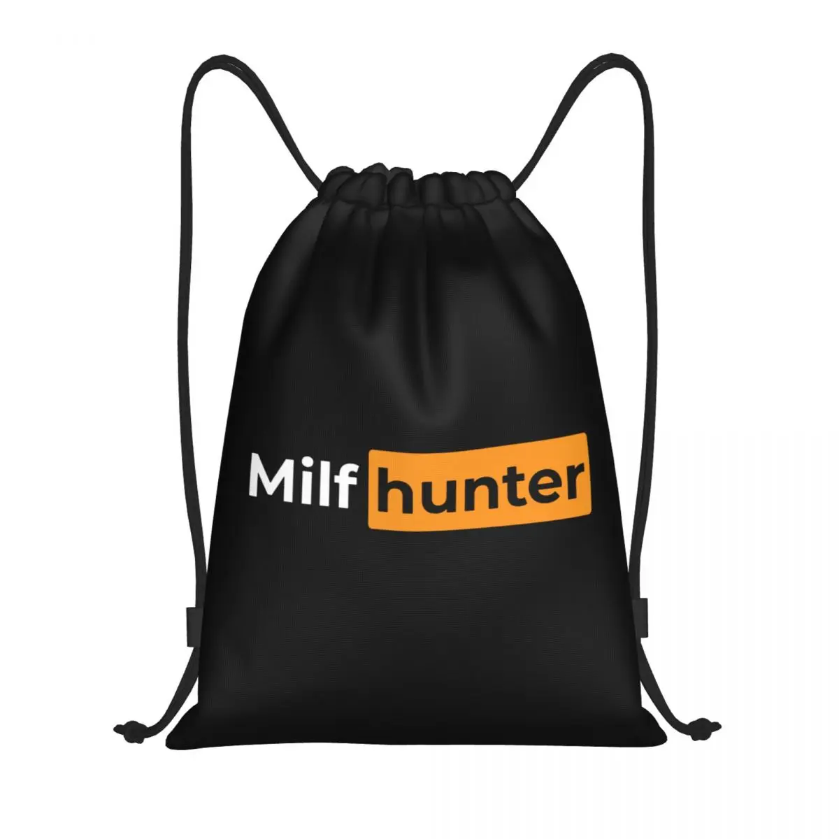 Funny Milf Hunter Drawstring Backpack Sports Gym Sackpack String Bags for Hiking