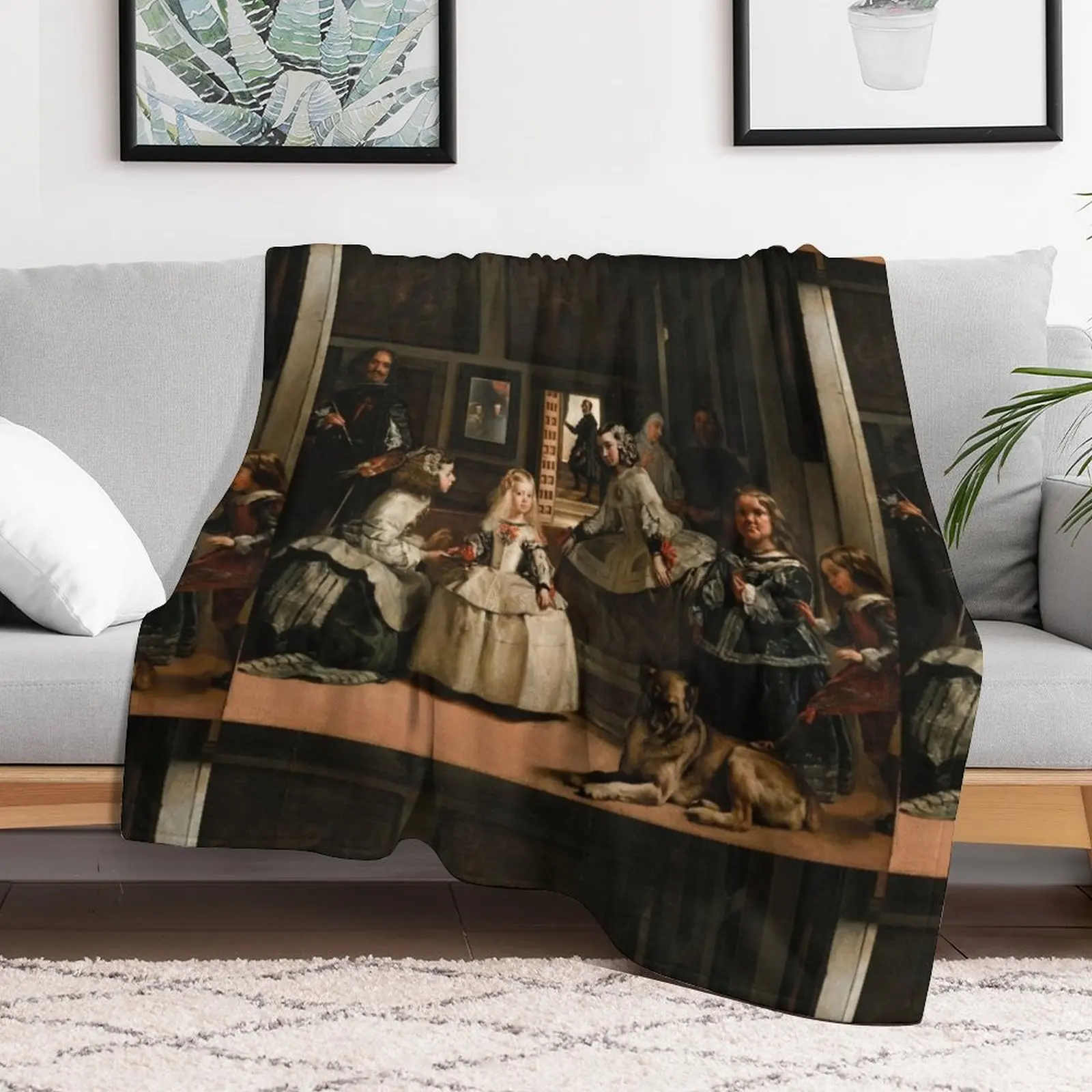 Las Meninas Diego Velazquez Throw Blanket wednesday warm for winter Blankets