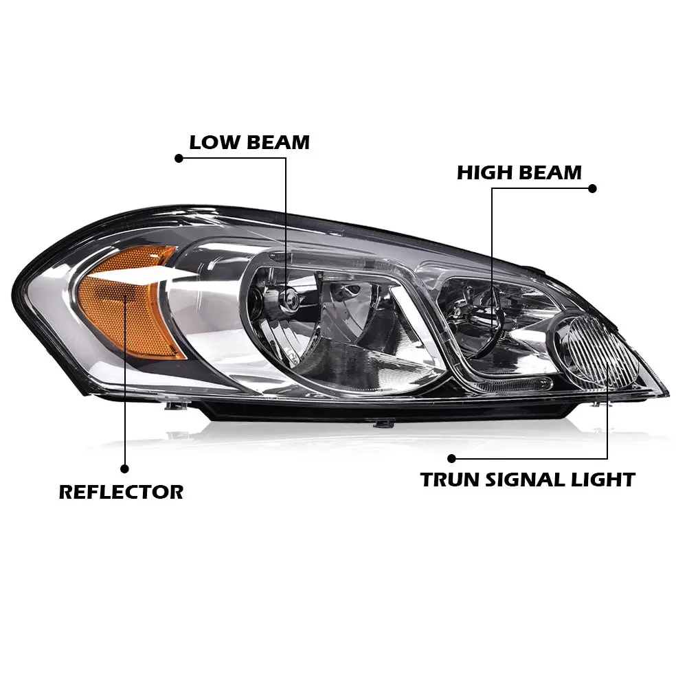 مصابيح أمامية Led Drl متوافقة مع تشيفي مونتي كارلو 2006-2007/ تناسب تشيفي إمبالا 2006-2013/ تناسب تشيفي إمبالا المحدودة 2014-2016