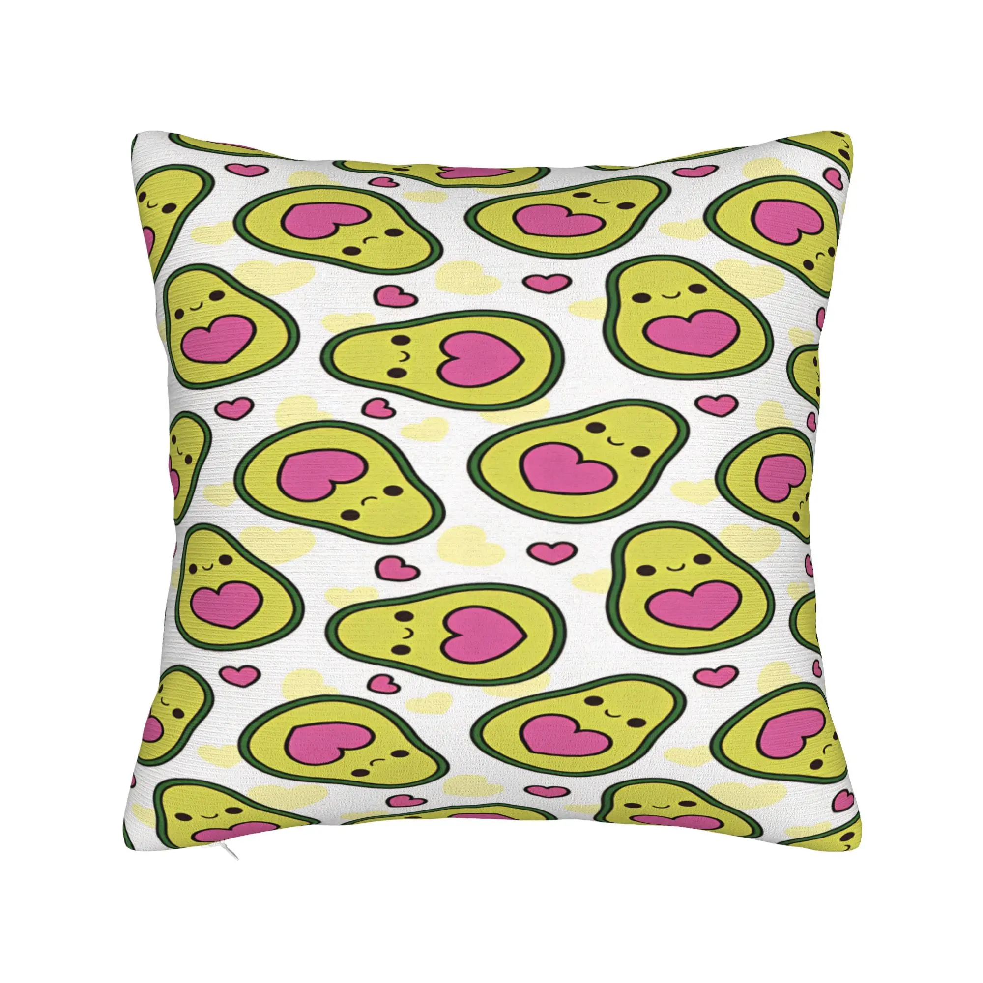 Cute Avocado Heart Pillow Case  Soft Pillow Cover For Wedding Party Home Decor Morden Cushion Cover