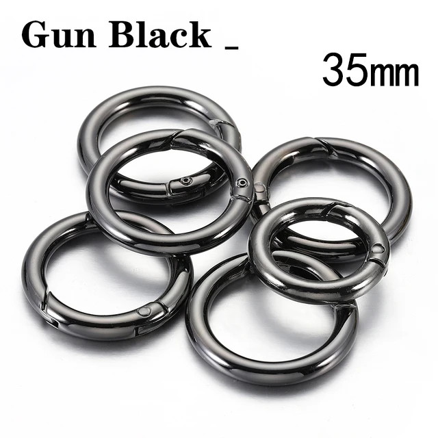 5pcs Metal O Ring Spring Clasps for DIY Jewelry Making