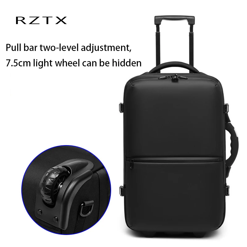 16" Multifunktions-Kompressionsrucksack Unsichtbarer Schlepper Business-Rucksack Große Kapazität Wasserdichte Reisetasche Koffer Luftpumpe