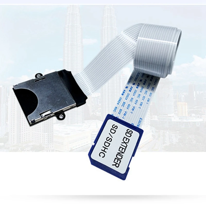 2X SD To SD Card Extension Cable Card Read Adapter Flexible Extender Micro-SD To SDHC/SDXC Memory Card Extender Linker