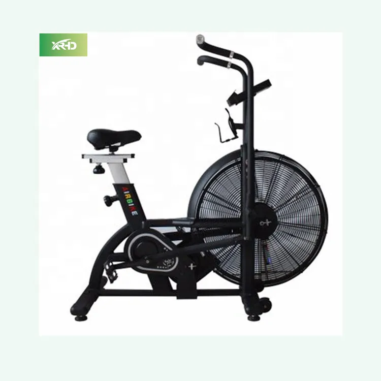 Professional Commercial Steel Gym Air Bike Exercise Equipment with Fan-based Resistance Digital Display 160KG Max Weight