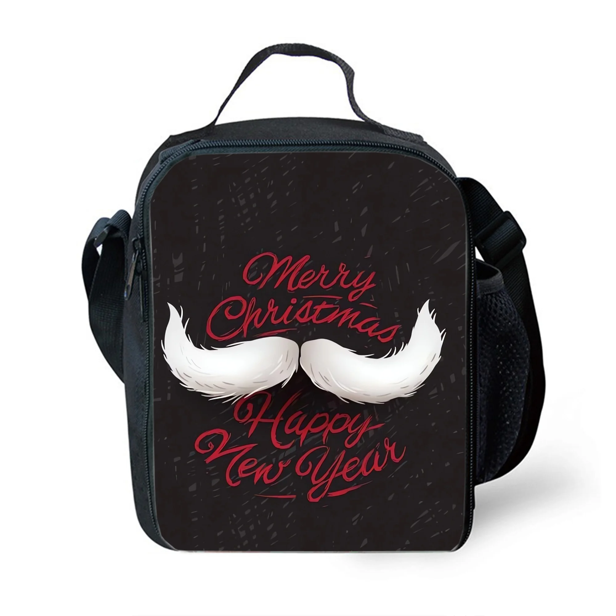 

Christmas Pattern Lunch Bag Fashion Insulated Fresh-keeping Bag Large Capacity Outdoor Picnic Bag Practical Back To School Gift