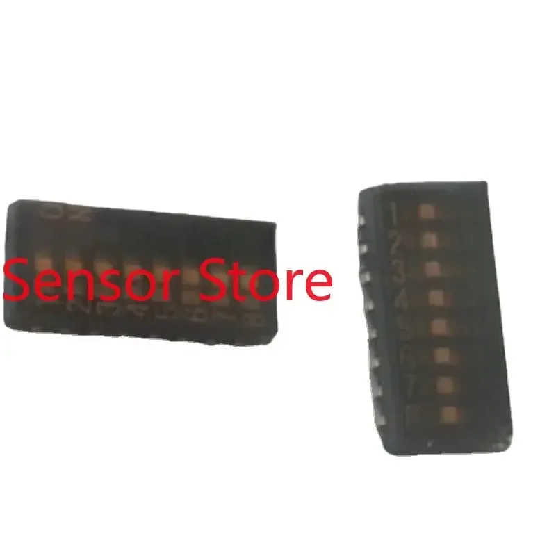 10PCS 8-bit 8-way DIP Switch 1.27 Pin Pitch Gold-plated  Inner Patch