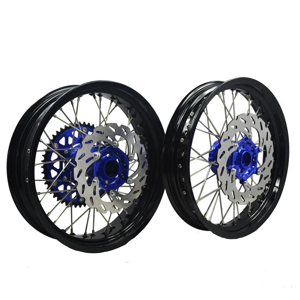 36 Spokes Motorcycle Alloy Wheels Rims Set For YZF250 YZF450