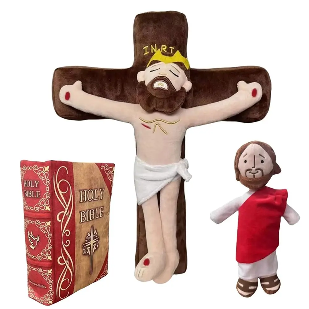 Funny Soft My Friend Jesus Plush Doll Classic Plush Savior Jesus Plushie Toys Comfort Virgin Mary Toy Christian Classic Savior