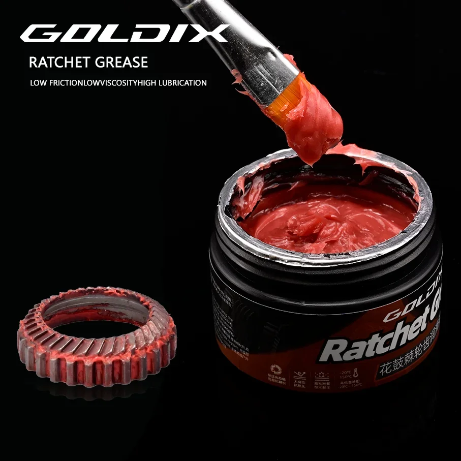 Grasa Lubricante GOLDIX 50g para Bujes de Bicicleta, Rodamientos de Trinquete, Grasa Especial para Bicicletas de Montaña y Carretera