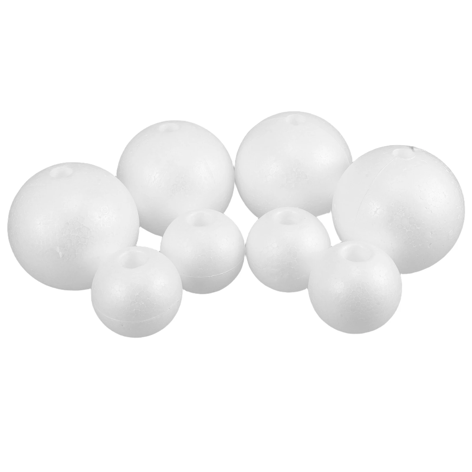 

8 Pcs Foam Ball White Polystyrene Crafting Mini Round Ornament DIY Creative Projects Versatile Use Craft Tools