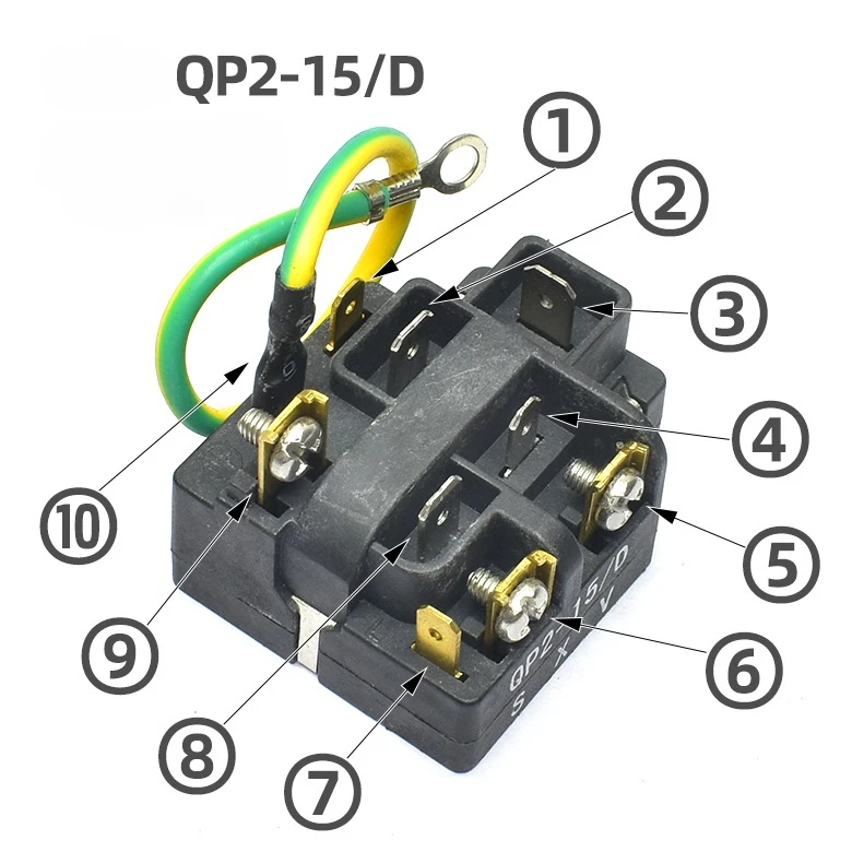 

Spare parts QP2-15/D 10PIN Refrigerator Starter