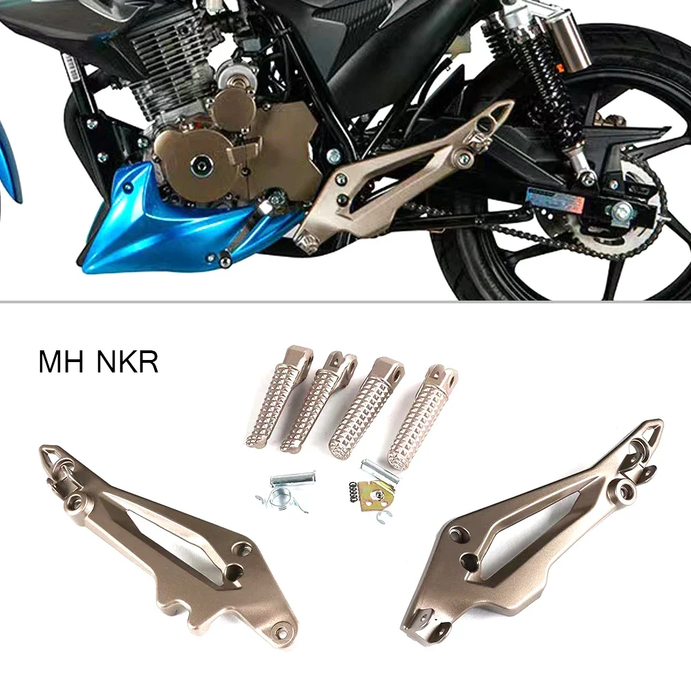 

New Fit MH NKR Motorcycle Original Accessories Pedals Pedal Brackets Front Rear Foot Pedal For MH NKR125 NKR 125