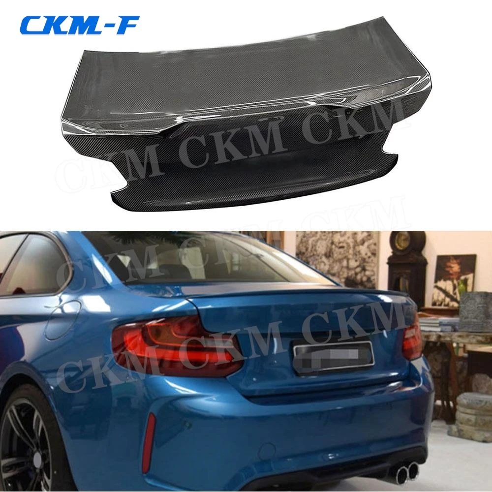 

Carbon Fiber For BMW F22 F87 M2 M2C Coupe 2015-2019 Rear Bumper Trunk Lid Tail Spoiler Gate Cover Trim Car Bodykits Accessories