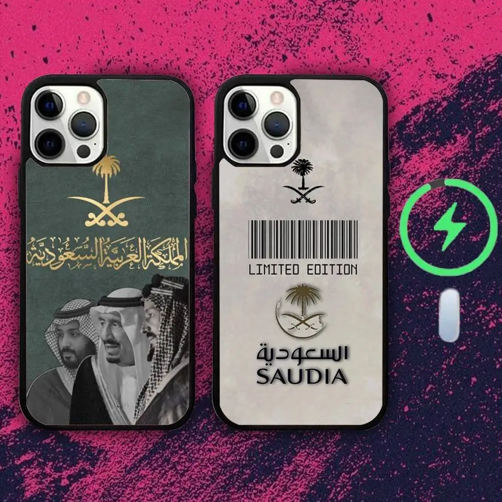 

Kingdom Of Saudi Arabia Phone Case For iPhone 16e,16,15,14,13,12,11,Plus,Pro,Max,Mini Magsafe Magnetic Wireless Charging