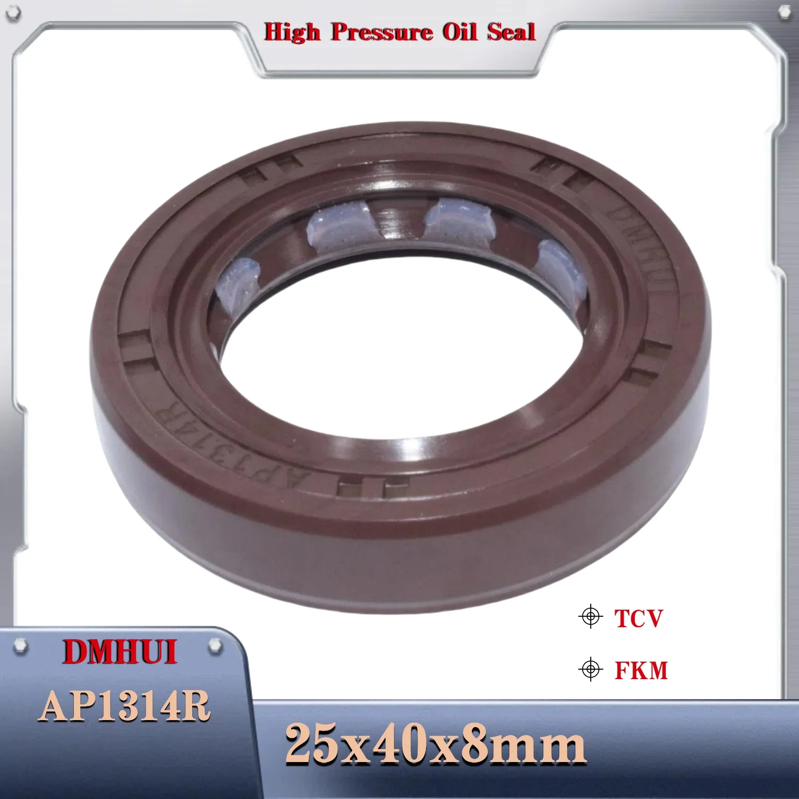 

25x40x8 /TCV/FKM Fit for AP1314R Radial shaft seal For Hydraulic Pump/Motor Rotary Shaft Sealing 25X40X8