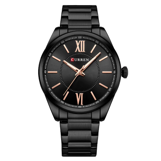 

New 2024 Men's Fashion Steel Quartz Business Leisure Sports Waterproof Watch Explosive