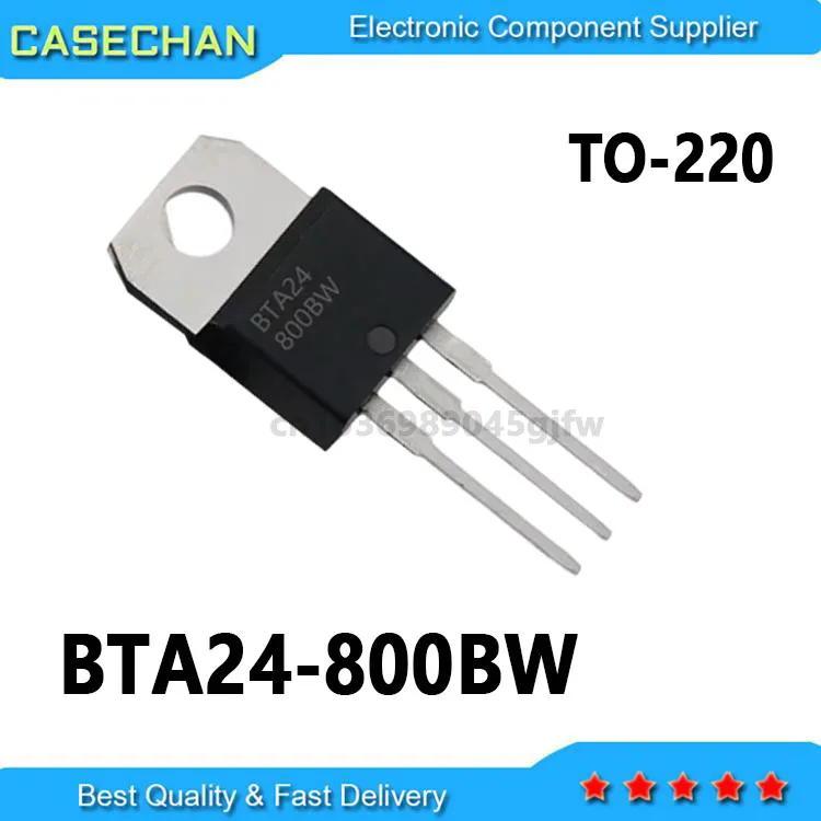 10PCS BTA24-800B BTA24-600BW BTA24-600B TO-220 25A BTA24-800BW