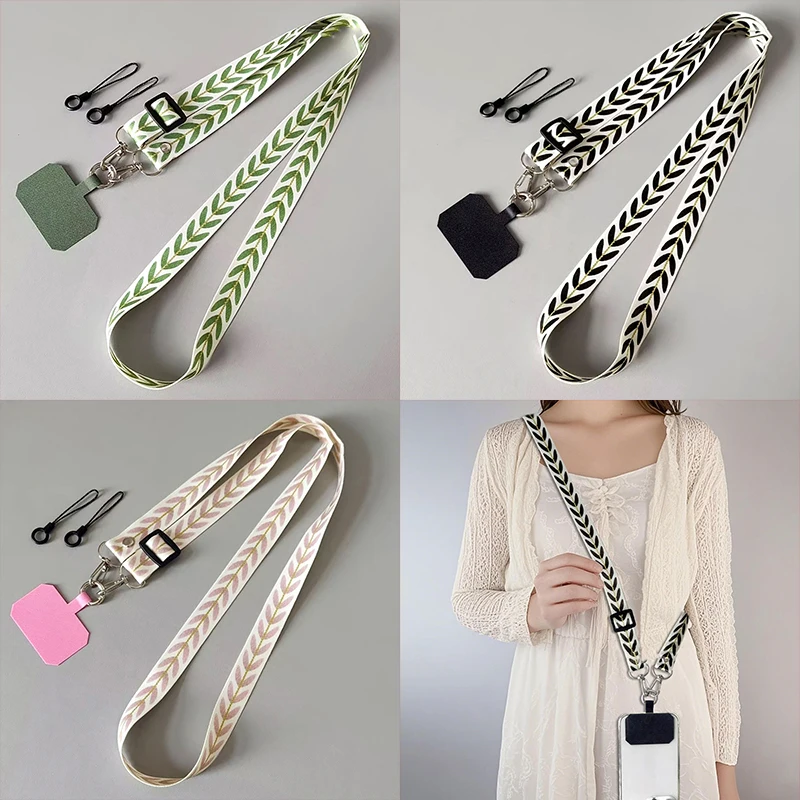 Adjustable Long Mobile Phone Lanyard For All Phone Case Outdoor Travel Daily Use-Crossbody Neckwear Anti-lost Cellphone Strap