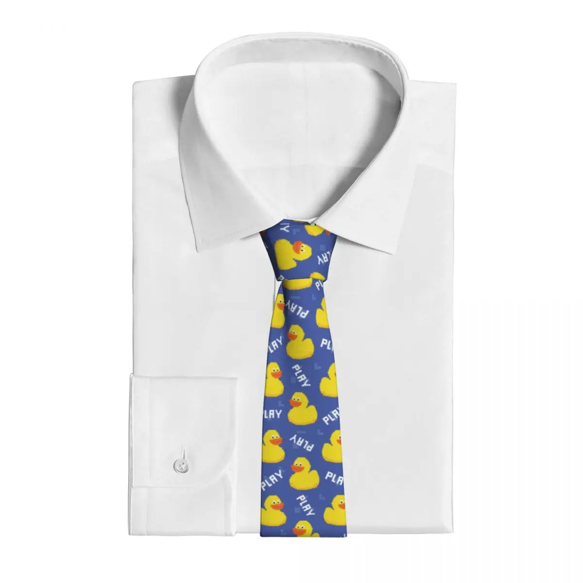 Little Cute Duck Pattern Cartoon Neckties Unisex Polyester 8 cm Neck Ties for Men Slim Wide Suits Accessories Gravatas Gift