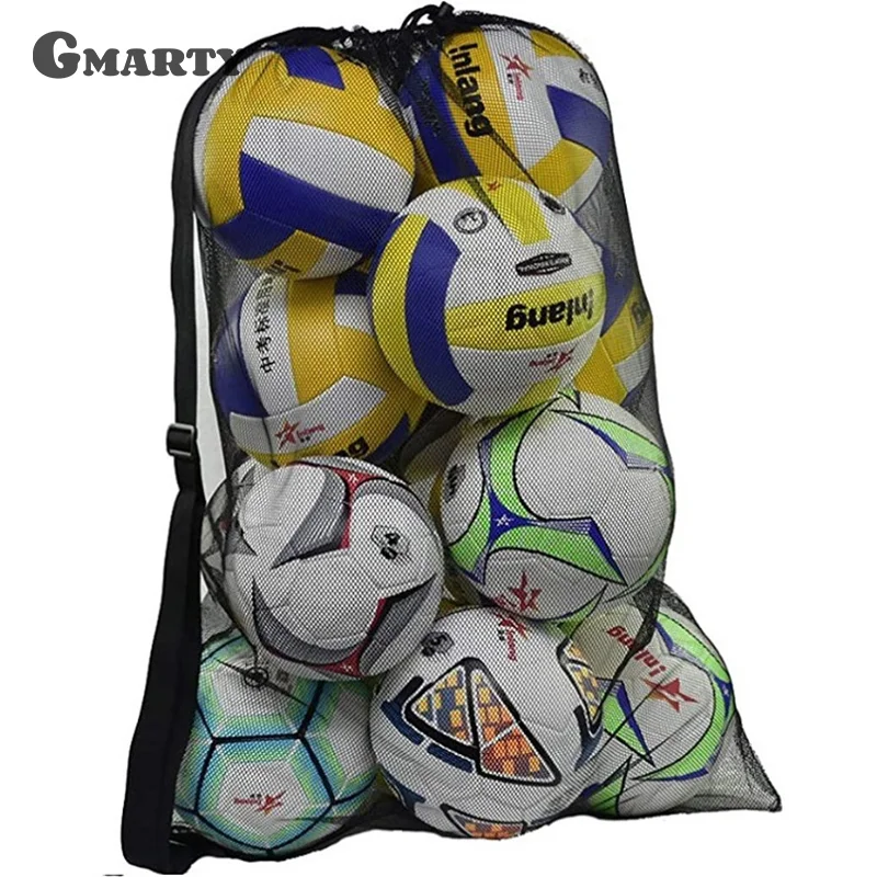 Large Capacity Football Basketball Volleyball Mesh Bag For Storing Basketball, Volleyball, Baseball And Swimming Equipment