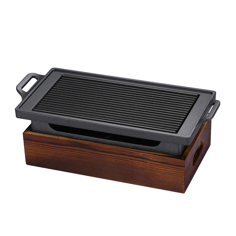 

Alcohol Grill Solid Alcohol Pot Teppanyaki Grill Pan Cooking Commercial