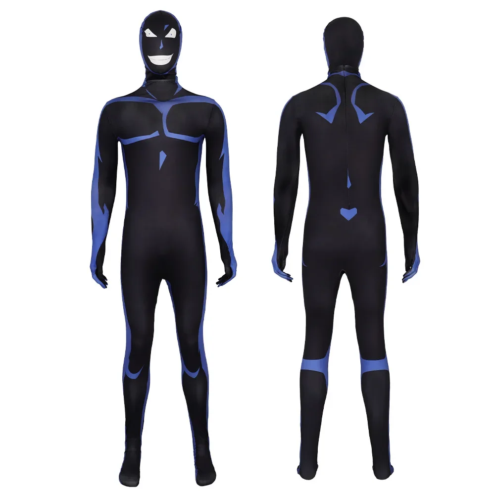 GoodDetective في زي تنكري أسود، السيد الإجرامي إنزاوا، بذلة ضيقة، زي أداء المسرح