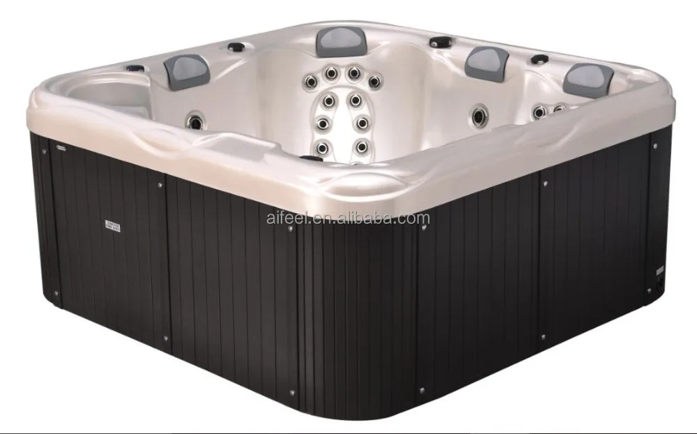 Hot Sale Massage Spa Family Luxury New Design Wooden Bathtub Hot Tub Acrylic Bathtub