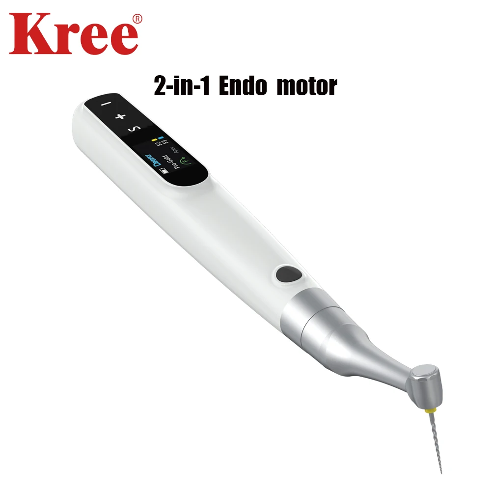 

Dental Root Canal Endo Motor Portable 2-in-1 with Apex Locator Wireless Rechargeable Smart Torque Control Dentistry equipment