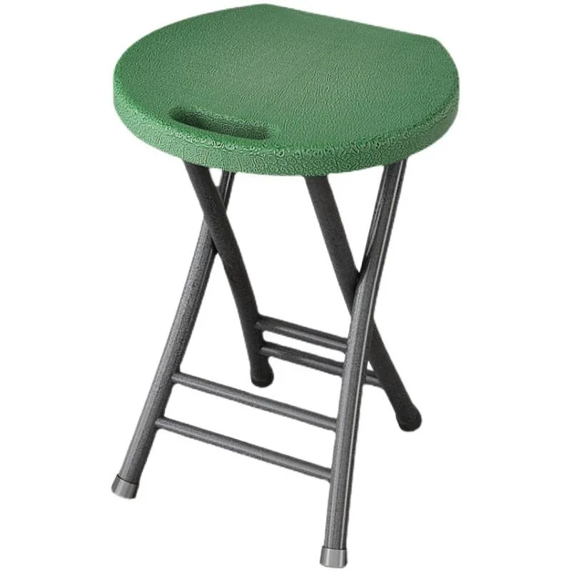 

Folding Stool Portable Plastic Pony Maza Thickened Home High Stool Simple Round Stool Outdoor Small Bench Folding Chair