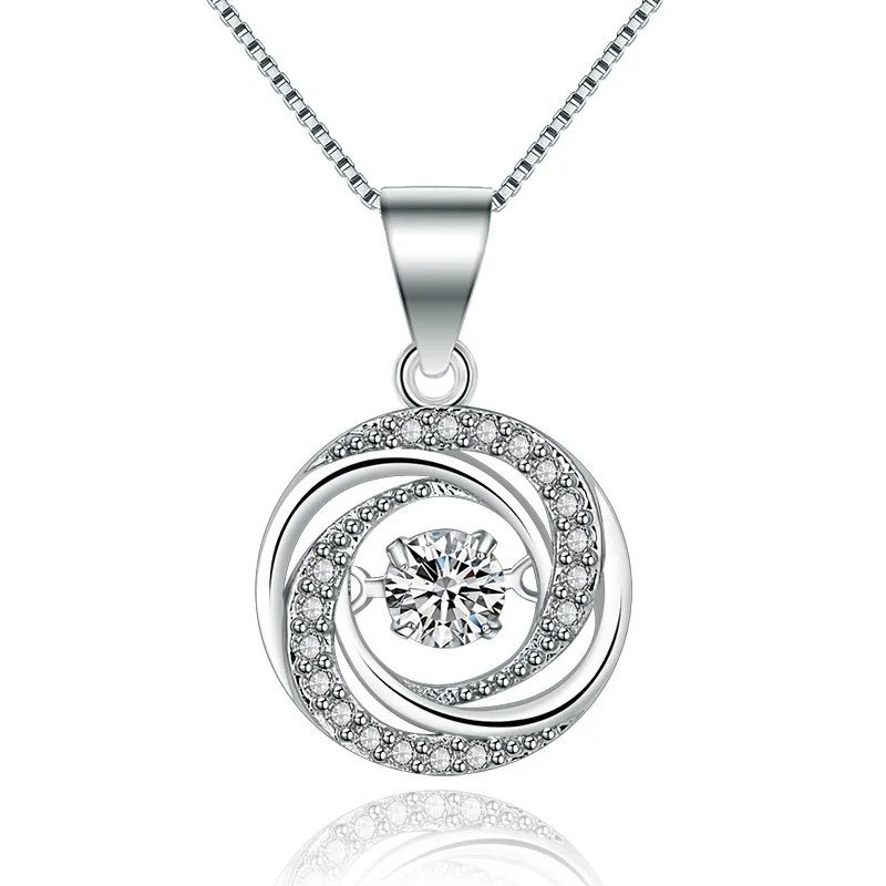 925 Sterling Silver Pendant Necklace, Wedding Gift