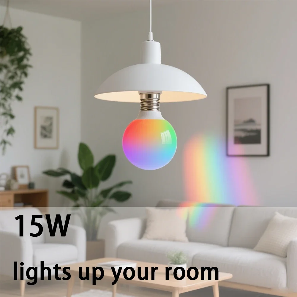 Smart RGBW LED Bulb Spotlight E27  B22  with Infrared Remote Control Suitable for Colorful Home Lighting - view 2