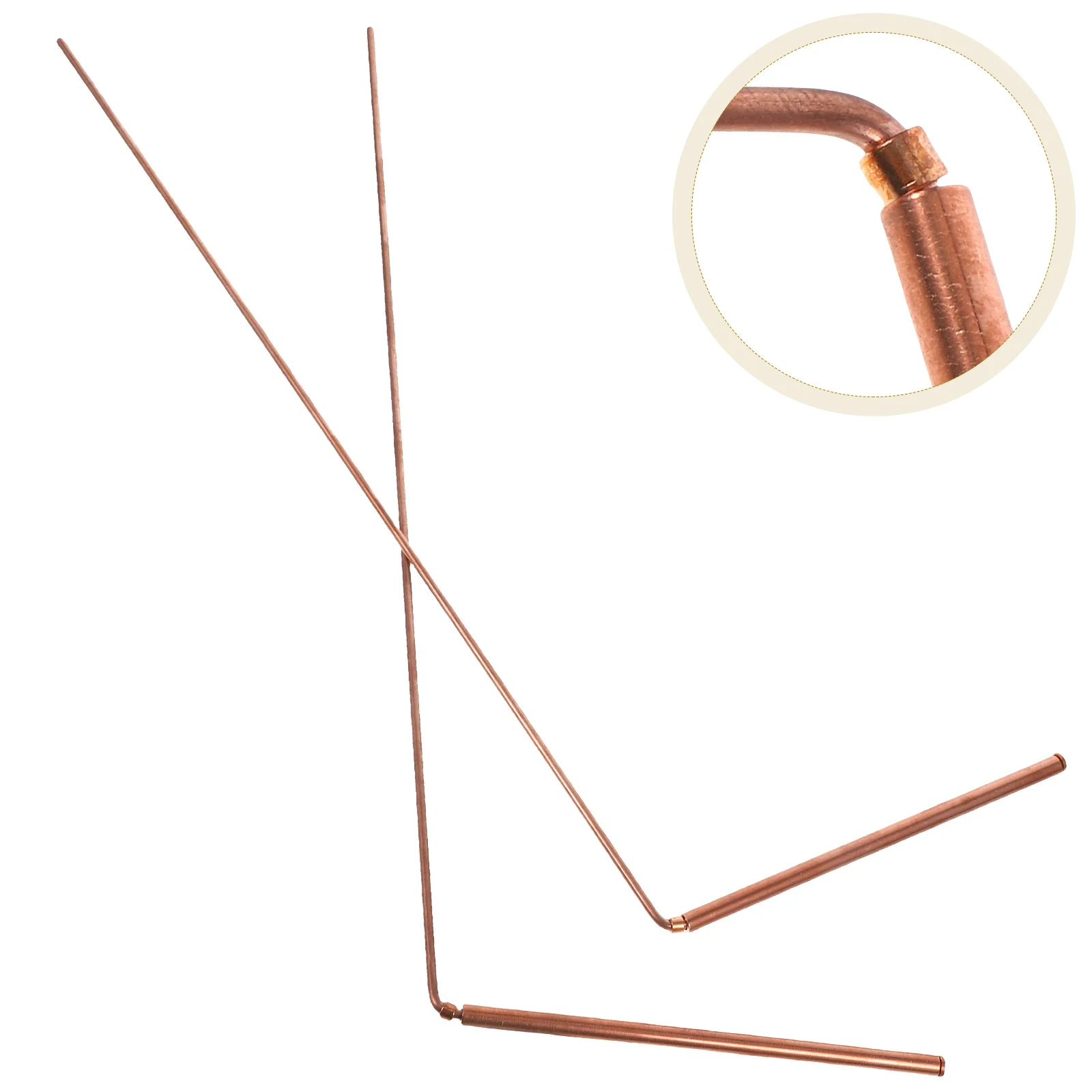 

2 Pcs Useful Divining Rod Rods Metal Amateurs Copper Ghost Explore Equipment Dowsing Spiritual