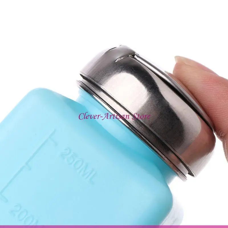 E06B Liquid Alkohol Press Press Polandia Botol Pembersih Dispenser 100ml 200ml 250ml