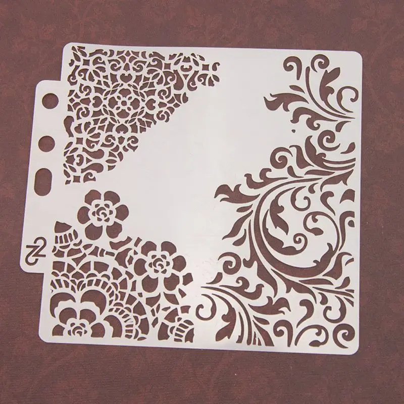 Flower Stencils Template Painting Scrapbooking Embossing Stamping Album Card DIY