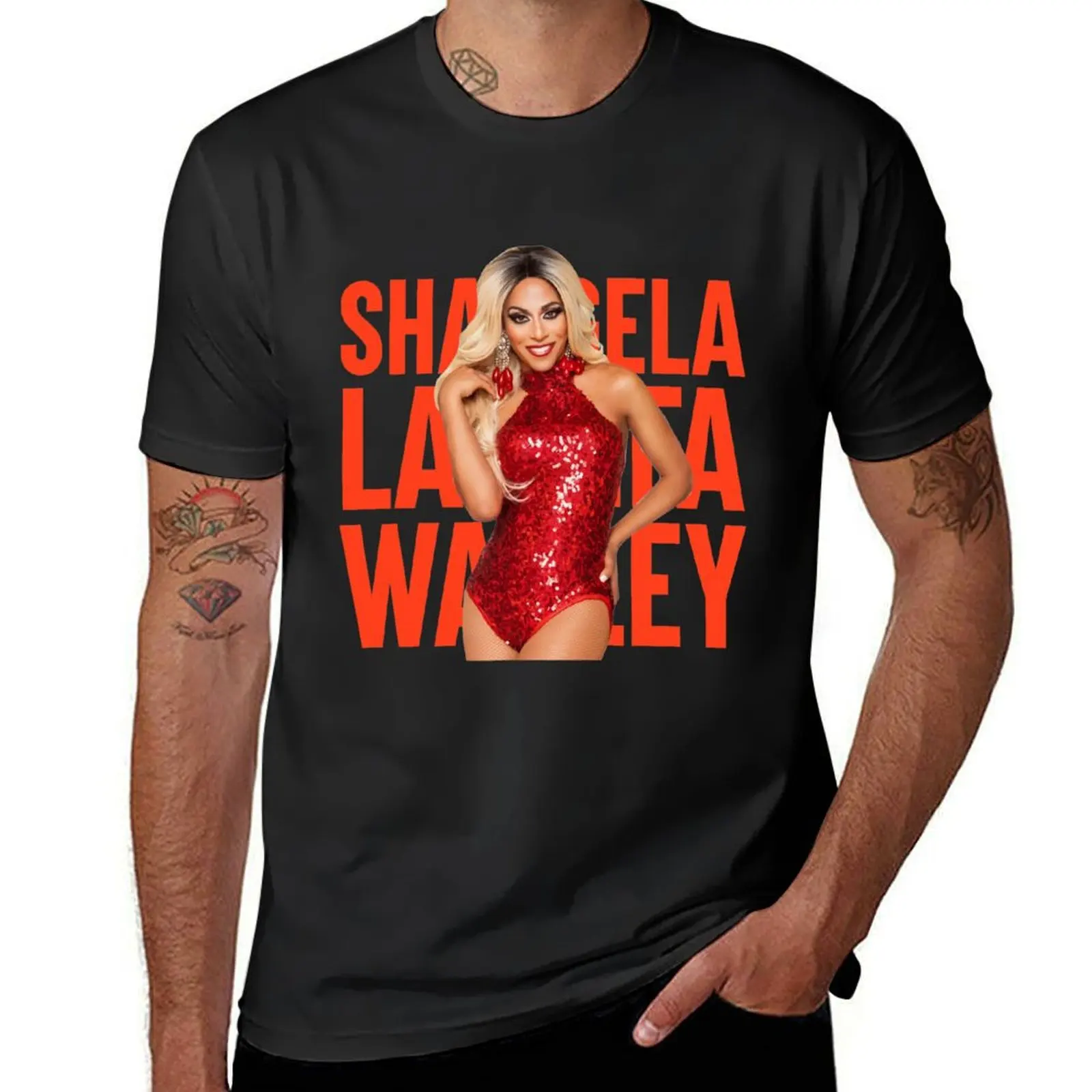 SHANGELA LAQUIFA WADLEY T-Shirt funnys vintage quick drying blacks heavyweight t shirts for men