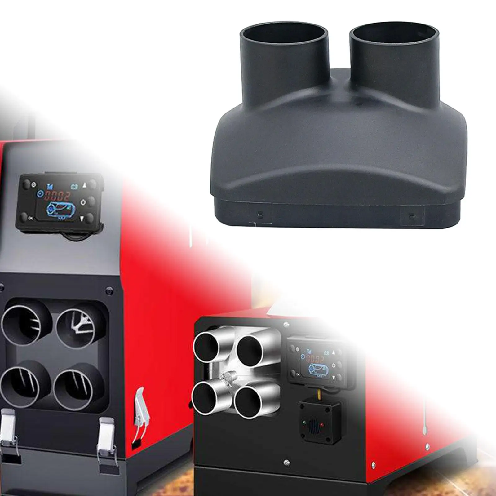 

Air Diesel Parking Heater 2 Holes Vent Cover Universal Car Heater Accessory for Parking Heating
